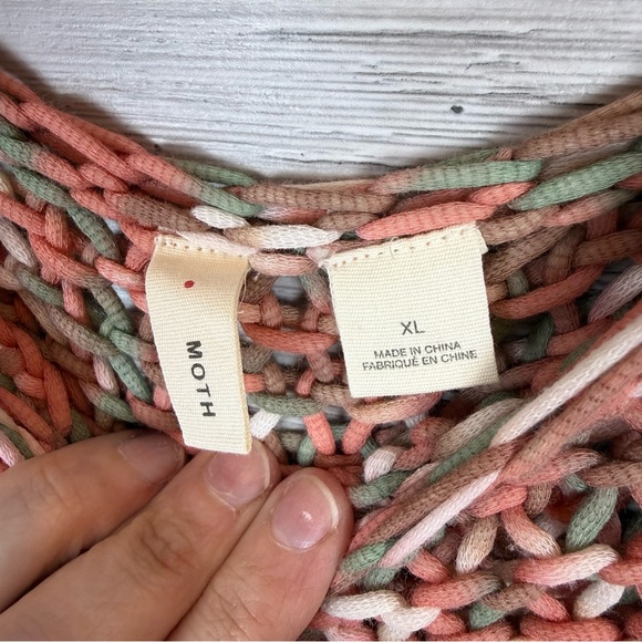 Moth Anthropologie Open Knit Space Dye Sweater - Size XL - Picture 2 of 8